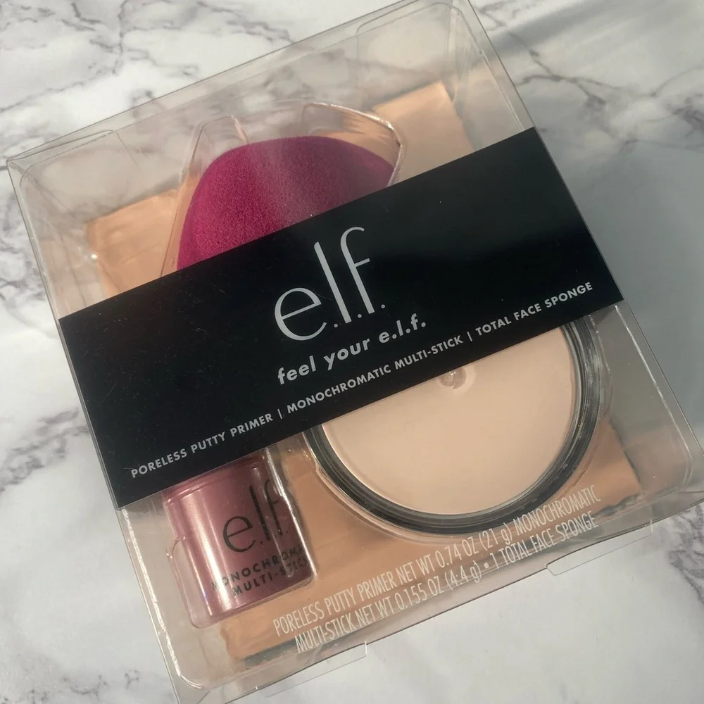 ELF Feel Your e.l.f. Poreless Putty Primer Monochromatic stick total face Sponge